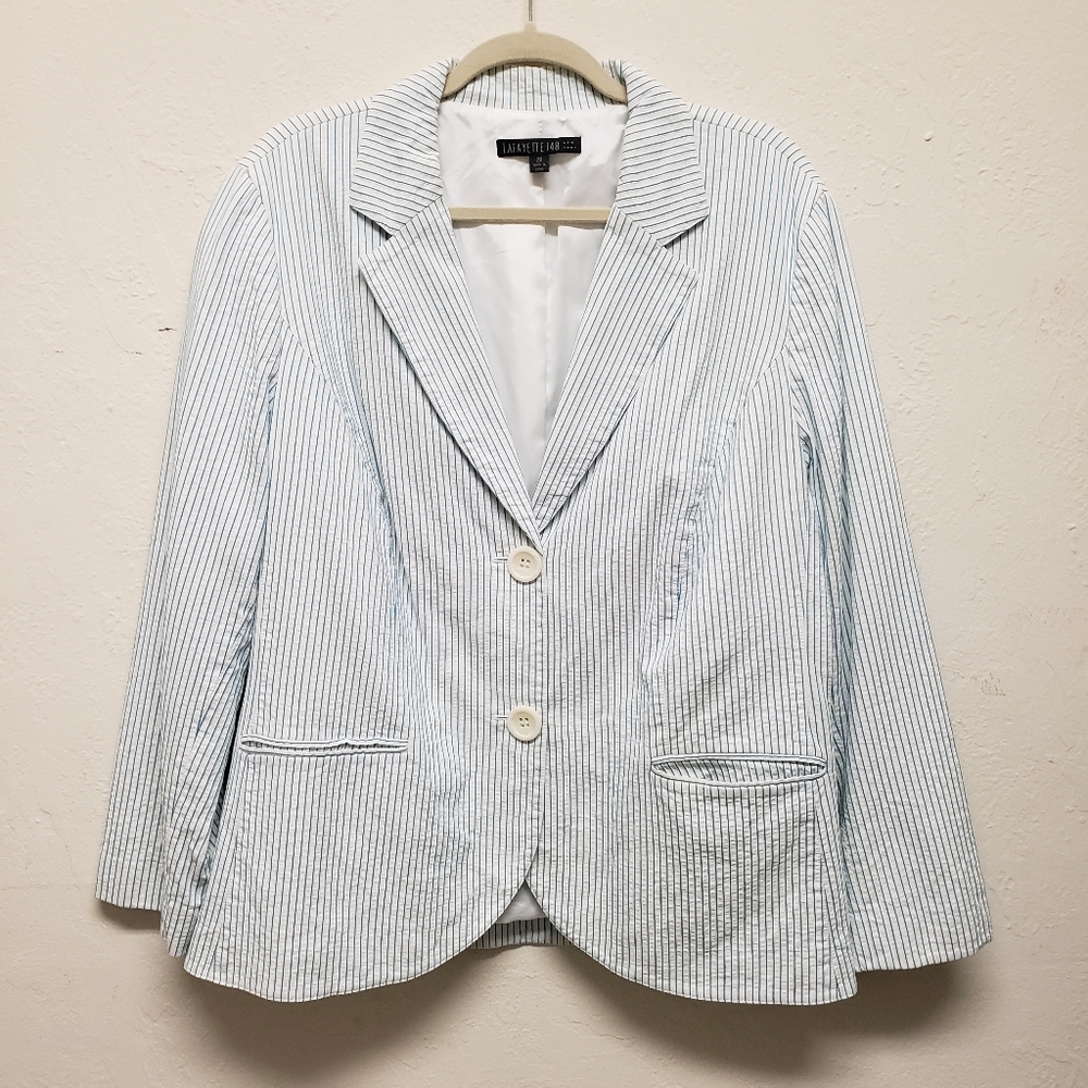 Lafeyette Blue Pin Stripped Blazer SZ20
